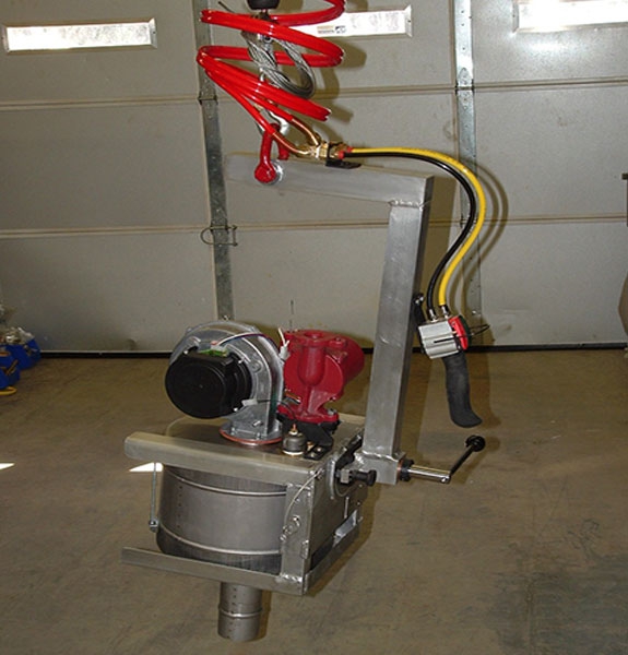 C Bale mechanical lifter with indexed manual rotation